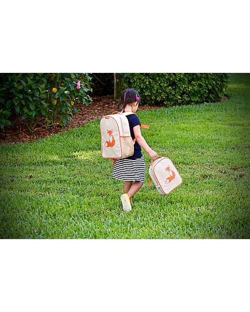 SoYoung Zaino Scuola 6-11 anni, Robot Grigio - Lino grezzo, lavabile in lavatrice! Zaini Scuola