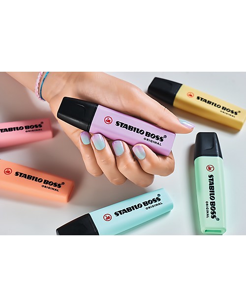 Stabilo Astuccio da 4 Evidenziatori Pastello Stabilo Boss Disegnare e Colorare