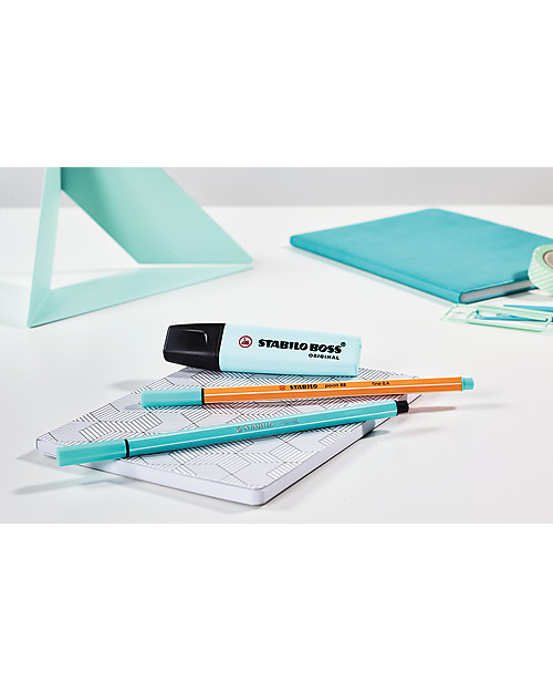 Stabilo Astuccio da 4 Evidenziatori Pastello Stabilo Boss Disegnare e Colorare