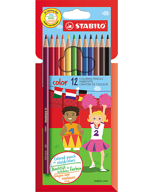 Stabilo Matite Colorate - Astuccio da 12, colori assortiti Disegnare e Colorare