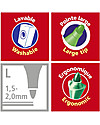 Stabilo Pennarelli Ergonomici Trio Scribbie, astuccio da 8 - colori assortiti Disegnare e Colorare