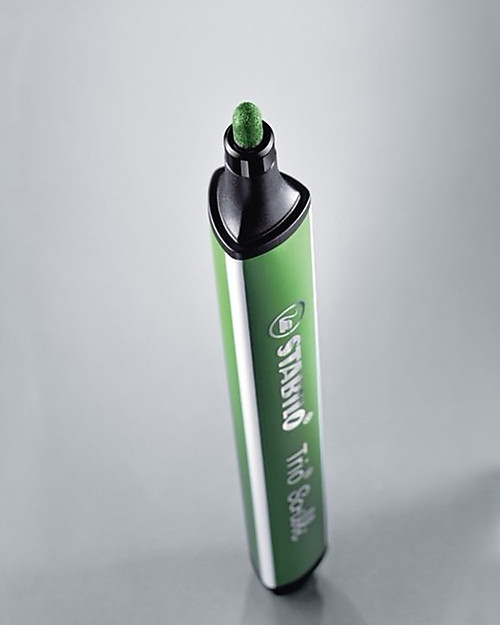 Stabilo Pennarelli Ergonomici Trio Scribbie, astuccio da 8 - colori assortiti Disegnare e Colorare