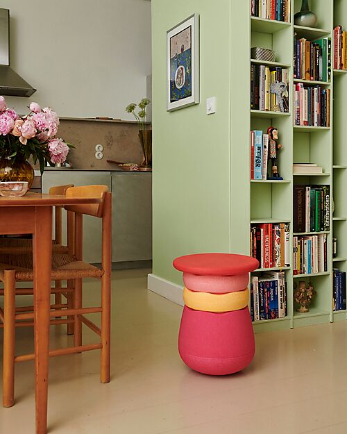 Stapelstein Base Seduta Dynamic - Rosa - Migliora l'equilibrio e la postura Giochi di Equilibrio_