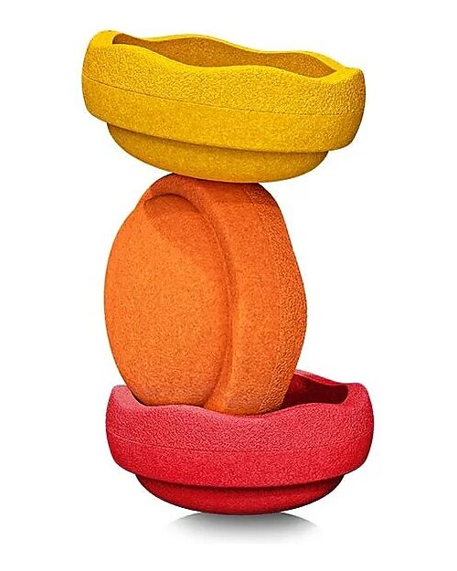Stapelstein Elementi Impilabili Original Warm Classic- Ideali per Esercizi di Equilibrio! Giochi di Equilibrio_