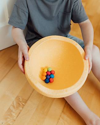 Stapelstein Original Arancione - Polipropilene riciclabile - Ideale per esercizi di equilibrio! Giochi di Equilibrio_