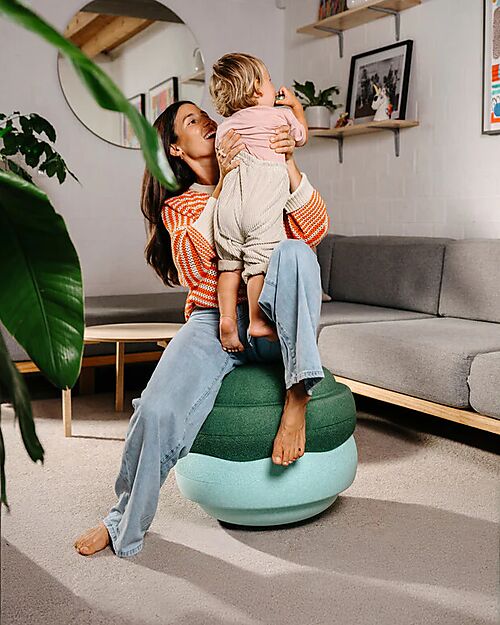 Stapelstein Original Grow Duo - Greens - Materiale Sostenibile Giochi di Equilibrio_