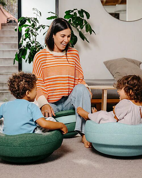 Stapelstein Original Grow Duo - Greens - Materiale Sostenibile Giochi di Equilibrio_