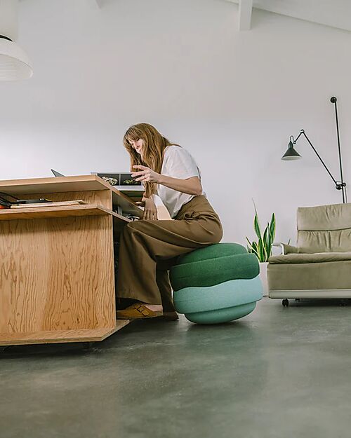 Stapelstein Original Grow Duo - Greens - Materiale Sostenibile Giochi di Equilibrio_