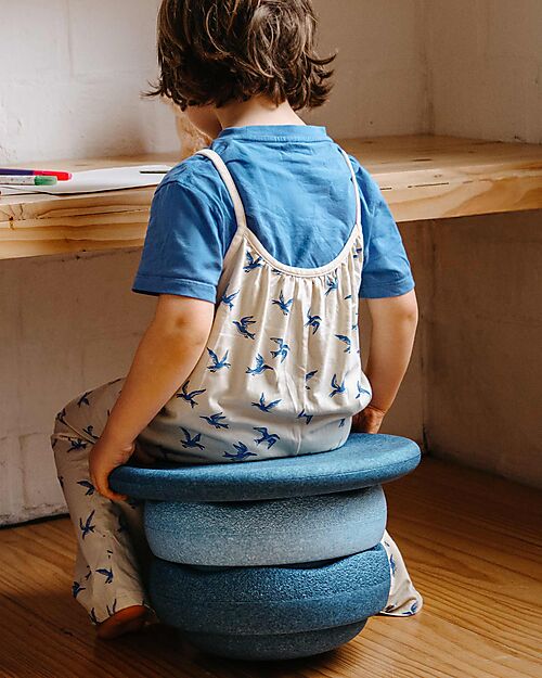 Stapelstein Set 2 Elementi Impilabili + Tavola di Equilibrio - Water - Ideali per Esercizi di Equilibrio Giochi di Equilibrio_