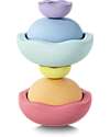 Stapelstein Set 6 Elementi Impilabili Inside - Rainbow Pastel - Tre Diverse Dimensioni! Giochi di Equilibrio_