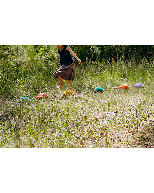 Stapelstein Set 6 Elementi Impilabili Original - Rainbow Classic - Ideale per esercizi di equilibrio! Giochi di Equilibrio_