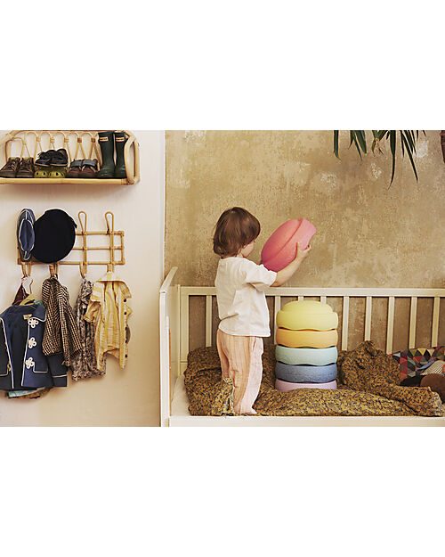 Stapelstein Set 6 Elementi Impilabili - Rainbow Pastel Edition - Ideale per esercizi di equilibrio! Giochi di Equilibrio_