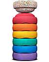 Stapelstein Set 7 Elementi Impilabili Mini - Rainbow Set - Classic - Ideali per esercizi di equilibrio Giochi di Equilibrio_
