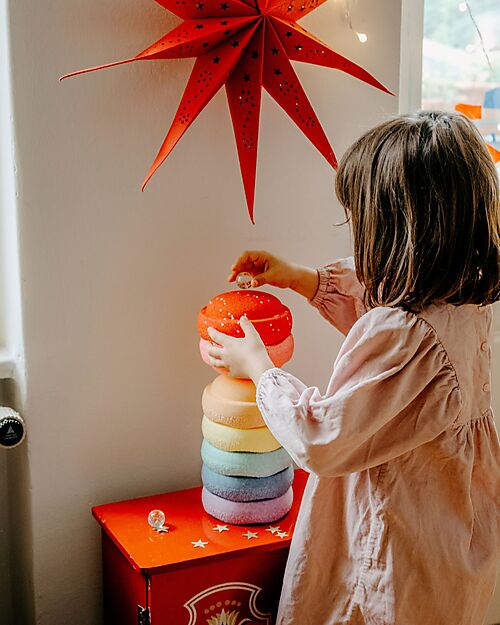 Stapelstein Set 7 Elementi Impilabili Mini - Rainbow Set - Pastello - Edizione Limitata Blush Giochi di Equilibrio_