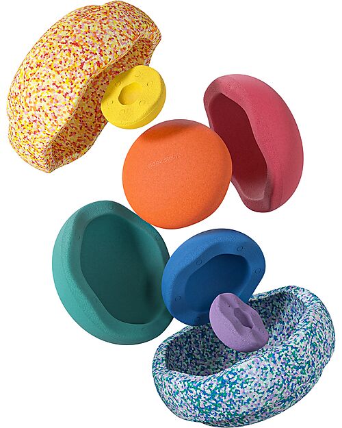 Stapelstein Set 8 Elementi - Inside Set - Classic - Ideali per Esercizi di Equilibrio! Giochi di Equilibrio_