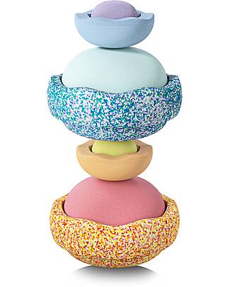 Stapelstein Set 8 Elementi - Inside Set - Pastel - Ideali per Esercizi di Equilibrio! Giochi di Equilibrio_