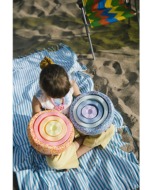 Stapelstein Set 8 Elementi - Inside Set - Pastel - Ideali per Esercizi di Equilibrio! Giochi di Equilibrio_