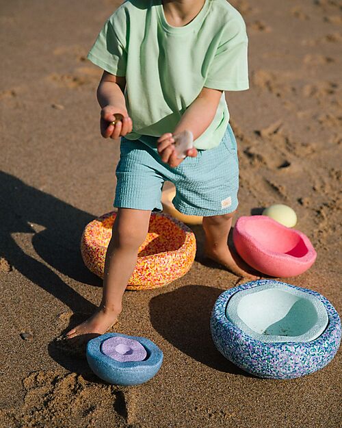 Stapelstein Set 8 Elementi - Inside Set - Pastel - Ideali per Esercizi di Equilibrio! Giochi di Equilibrio_