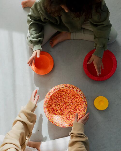 Stapelstein Set di Elementi Impilabili Inside - Warm Classic Original - Progettato per lo Sviluppo Giochi di Equilibrio_