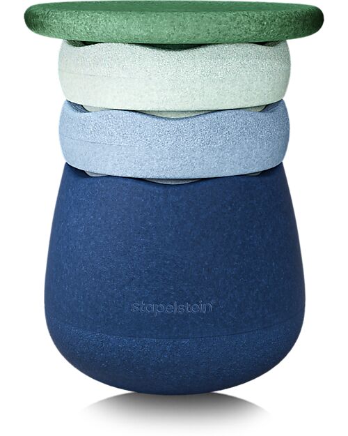Stapelstein Set Dynamic All - Water e Green - Movimento Gioco e Design in Un Solo Prodotto! Giochi di Equilibrio_