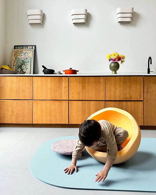 Stapelstein Tappetino Versatile - Menta - Materiale Riciclato - per il Movimento e il Benessere in Famiglia Tappeti Gioco
