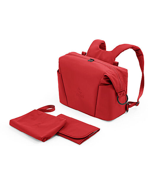 Stokke Borsa Cambio Xplory X 2 in 1 - Ruby Red - Materiale Riciclato Zaini Fasciatoio