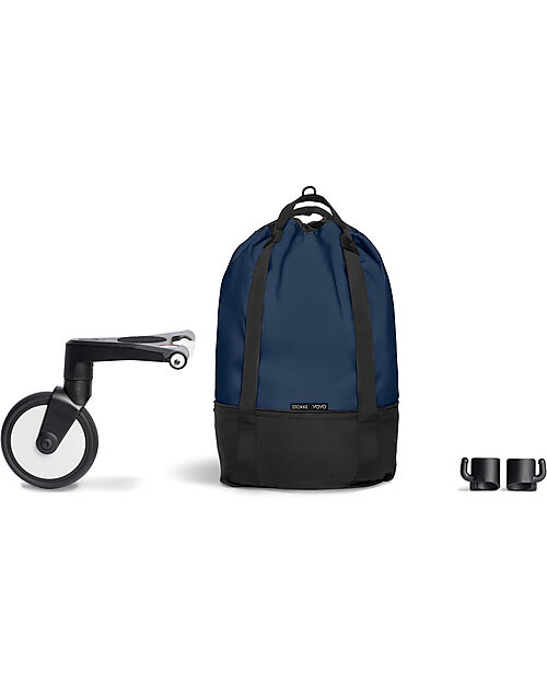 Stokke Borsa su Ruote per Passeggino YOYO3 - Navy Blue Borsa Porta Passeggino