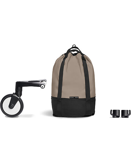 Stokke Borsa su Ruote per Passeggino YOYO3 - Taupe Borsa Porta Passeggino