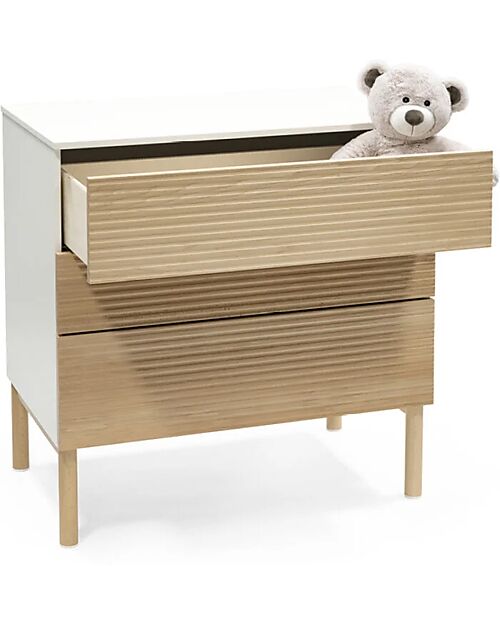 Stokke Cassettiera Sleepi - con Cassetti - Bianco/Naturale - in Legno Cassettiere