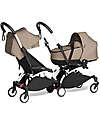 Stokke Connect - Bianco - Trasforma il Passeggino YOYO3 in Fratellare! Passeggini Trio e Duo