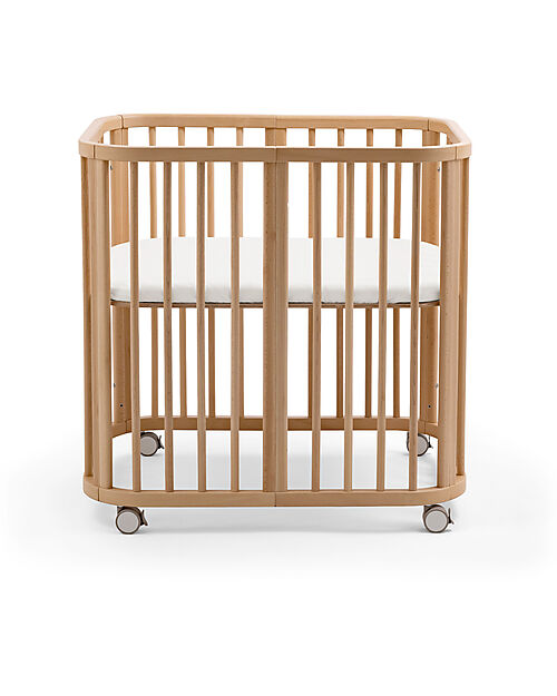Stokke Culla Evolutiva Nighti Mini - Natural - Legno di Faggio Lettini con Sbarre