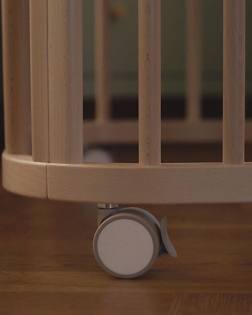 Stokke Culla Evolutiva Nighti Mini - Vanilla White - Legno di Faggio Lettini con Sbarre