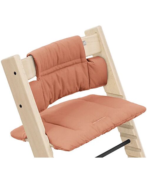 Stokke Cuscino per Sedia Evolutiva Tripp Trapp - Terracotta - Cotone Bio Accessori per Seggioloni