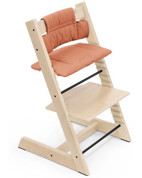 Stokke Cuscino per Sedia Evolutiva Tripp Trapp - Terracotta - Cotone Bio Accessori per Seggioloni