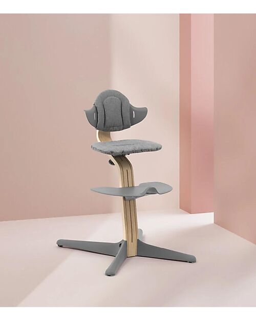 Stokke Cuscino per Seggiolone Evolutivo Nomi - Grey Blue - Reversibile Accessori per Seggioloni