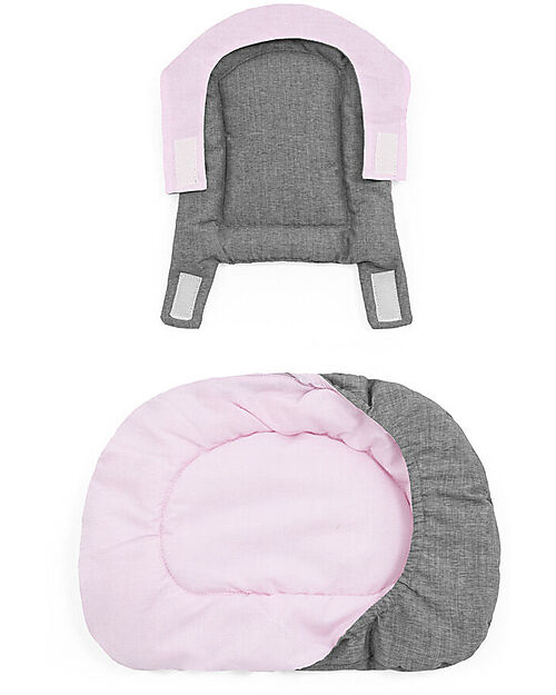 Stokke Cuscino per Seggiolone Evolutivo Nomi - Grey Pink - Reversibile Accessori per Seggioloni