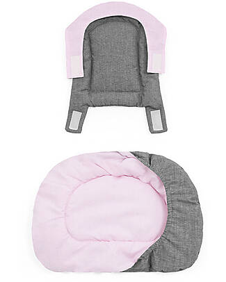 Stokke Cuscino per Seggiolone Evolutivo Nomi - Grey Pink - Reversibile Accessori per Seggioloni