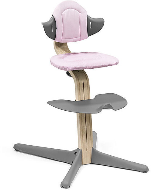 Stokke Cuscino per Seggiolone Evolutivo Nomi - Grey Pink - Reversibile Accessori per Seggioloni