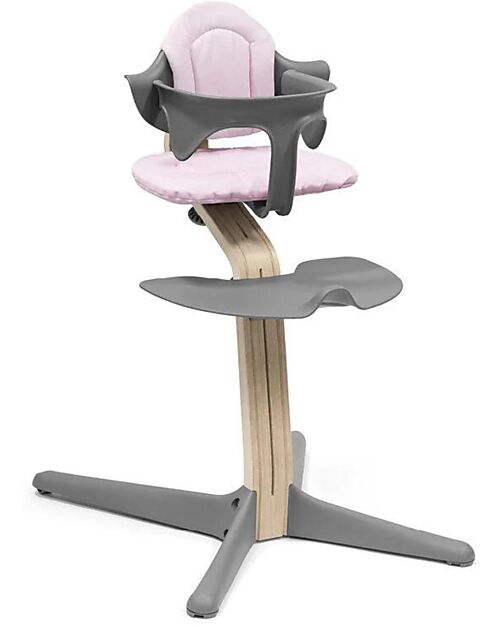 Stokke Cuscino per Seggiolone Evolutivo Nomi - Grey Pink - Reversibile Accessori per Seggioloni