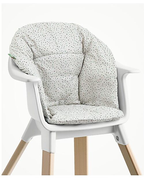 Stokke Cuscino Seggiolone Clikk - Grey Sprinkles - Cotone OCS Accessori per Seggioloni