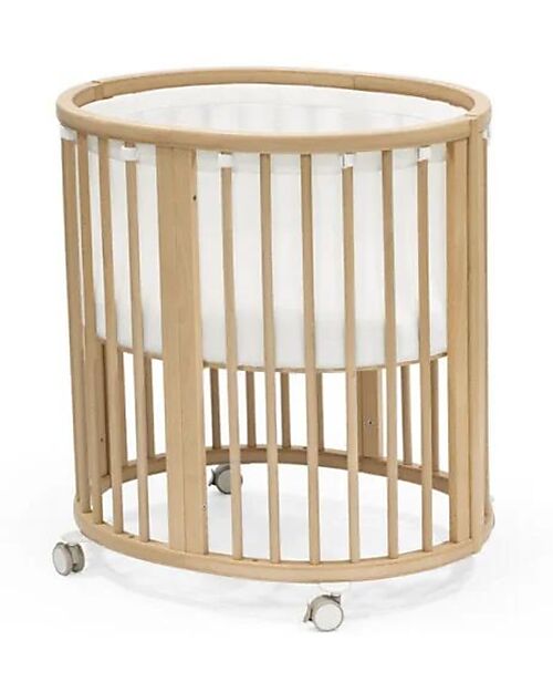 Stokke Fodera per Culla Evolutiva Sleepi Mini - Bianco - Mesh 3D Traspirante Biancheria Culla