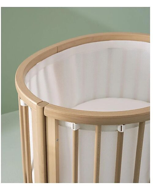 Stokke Fodera per Culla Evolutiva Sleepi Mini - Bianco - Mesh 3D Traspirante Biancheria Culla