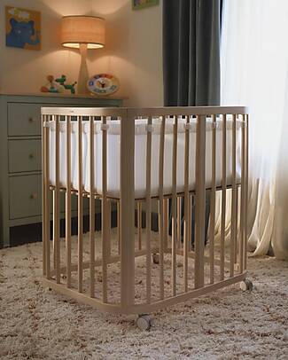 Stokke Fodera Rete Interna per Culla Nighti Mini - White - Mesh 3D Traspirante Lenzuola e Federe