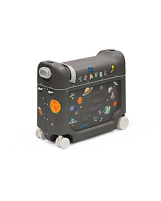 Stokke Jet Kids BedBox Ride-On Suitcase - Midnight Grey Travel Bags