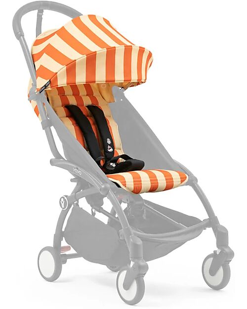 Stokke Kit Estivo Collezione Riviera - Capri - Rivestimento per Passeggino YOYO3 + Parasole e Borsa in Omaggio Passeggini Leggeri