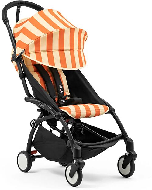 Stokke Kit Estivo Collezione Riviera - Capri - Rivestimento per Passeggino YOYO3 + Parasole e Borsa in Omaggio Passeggini Leggeri