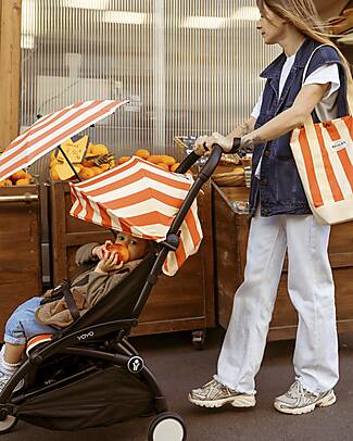Stokke Kit Estivo Collezione Riviera - Capri - Rivestimento per Passeggino YOYO3 + Parasole e Borsa in Omaggio Passeggini Leggeri