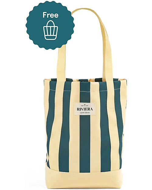 Stokke Kit Estivo Collezione Riviera - Monaco - Rivestimento per Passeggino YOYO3 + Parasole e Borsa in Omaggio Passeggini Leggeri