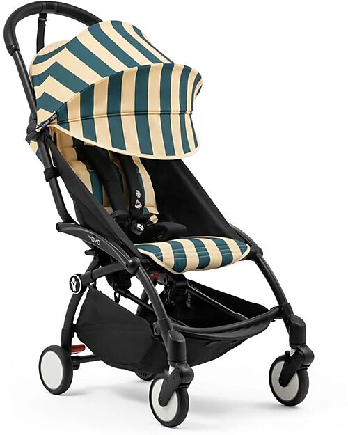 Stokke Kit Estivo Collezione Riviera - Monaco - Rivestimento per Passeggino YOYO3 + Parasole e Borsa in Omaggio Passeggini Leggeri