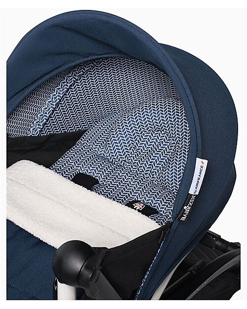 Stokke Kit per Neonati 0+ - Blu Air France - per Passeggino BABYZEN YOYO 2 Passeggini Leggeri